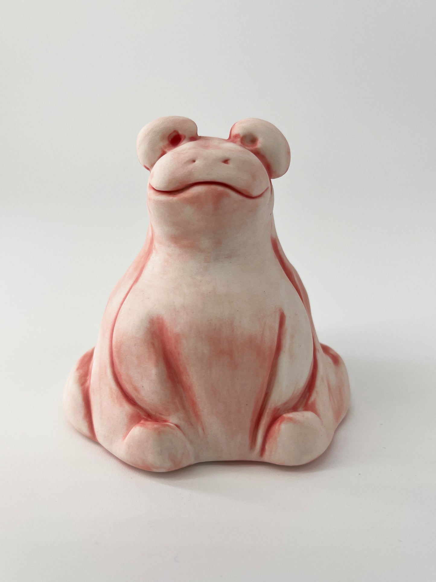 Serenity frog Haru - Sculpture grenouille zen en porcelaine