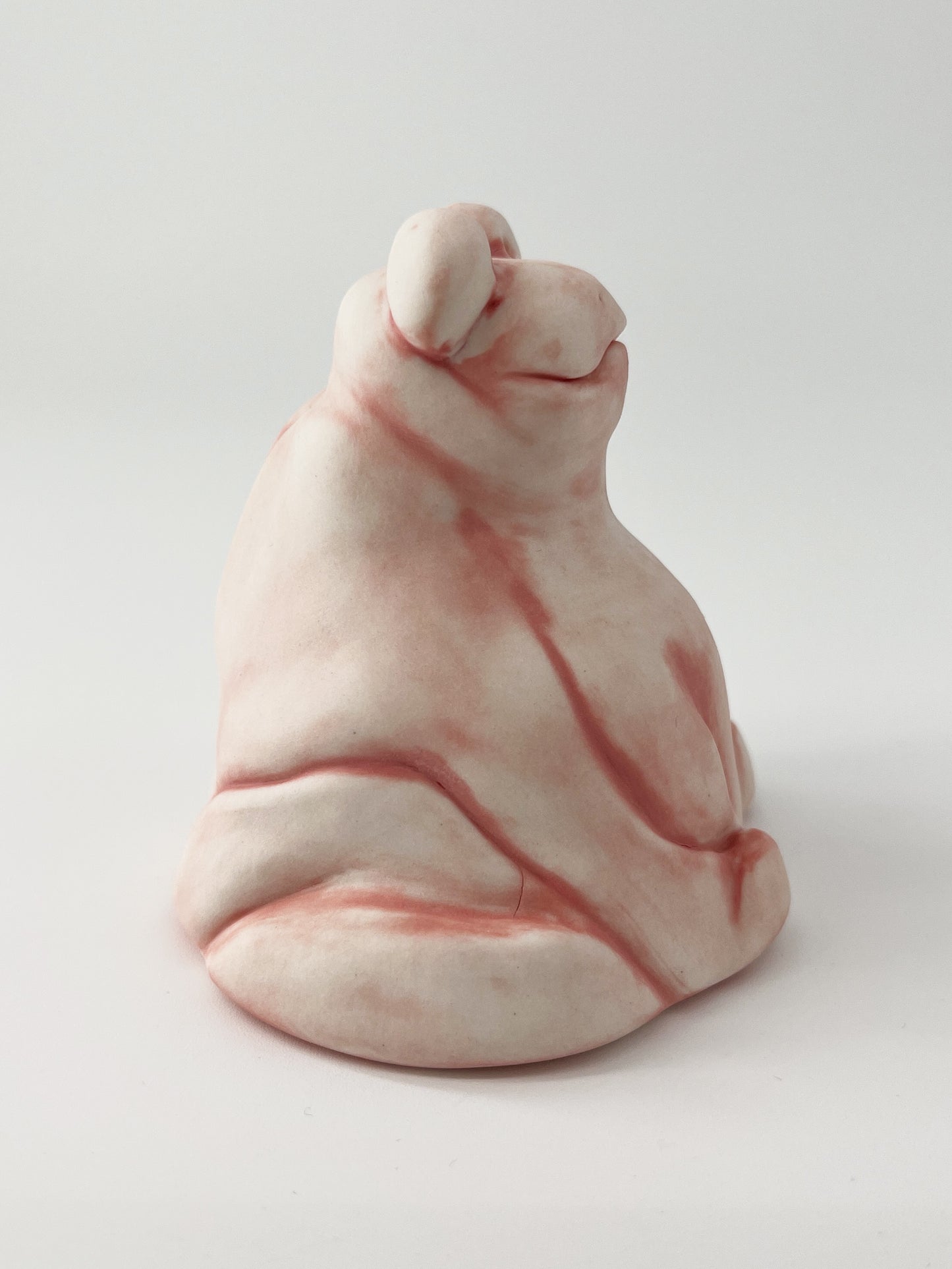 Serenity frog Haru - Sculpture grenouille zen en porcelaine