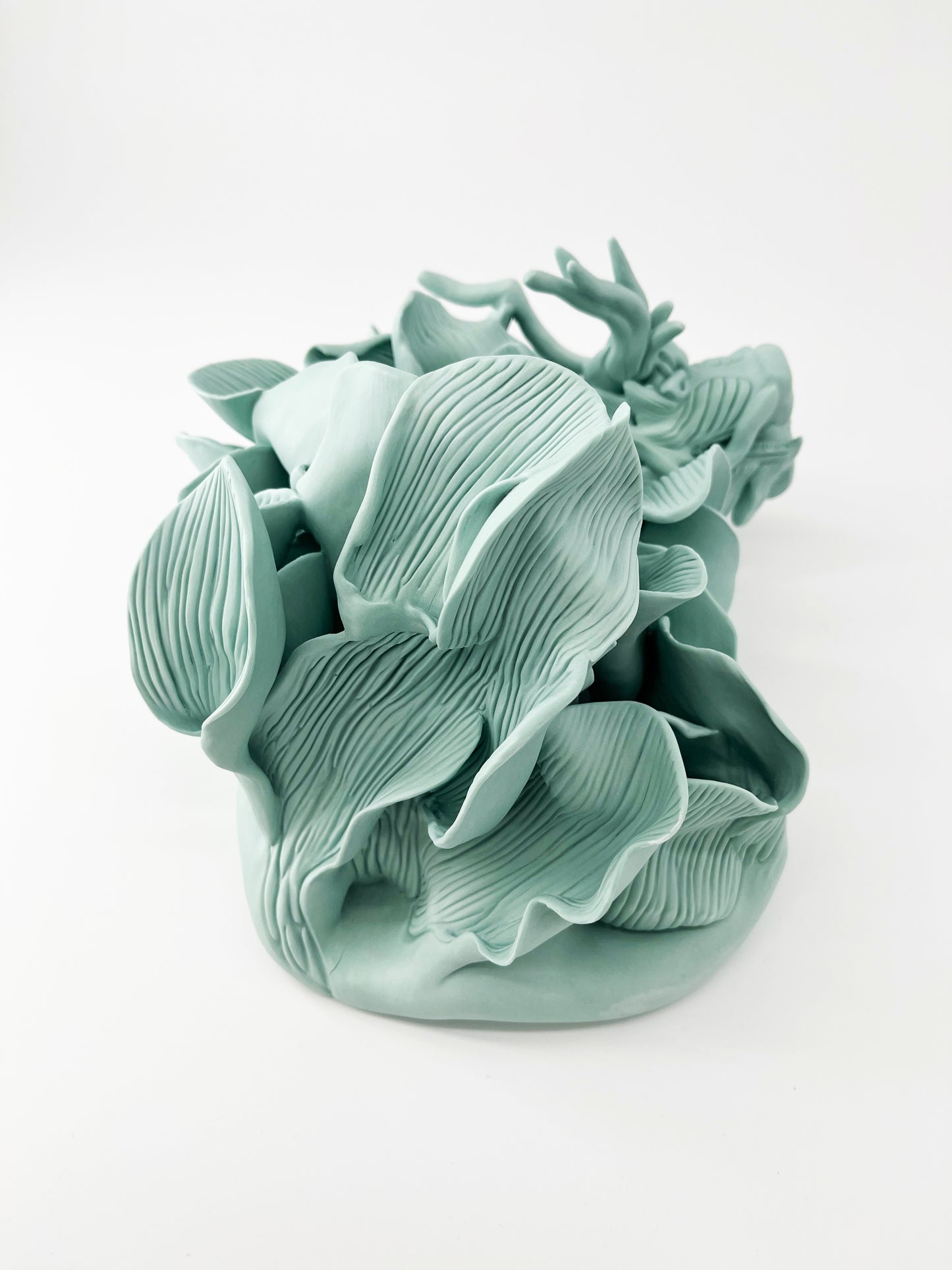 Perle de sagesse- Sculpture en porcelaine Céladon- Pièce unique- Sarang Porcelaine