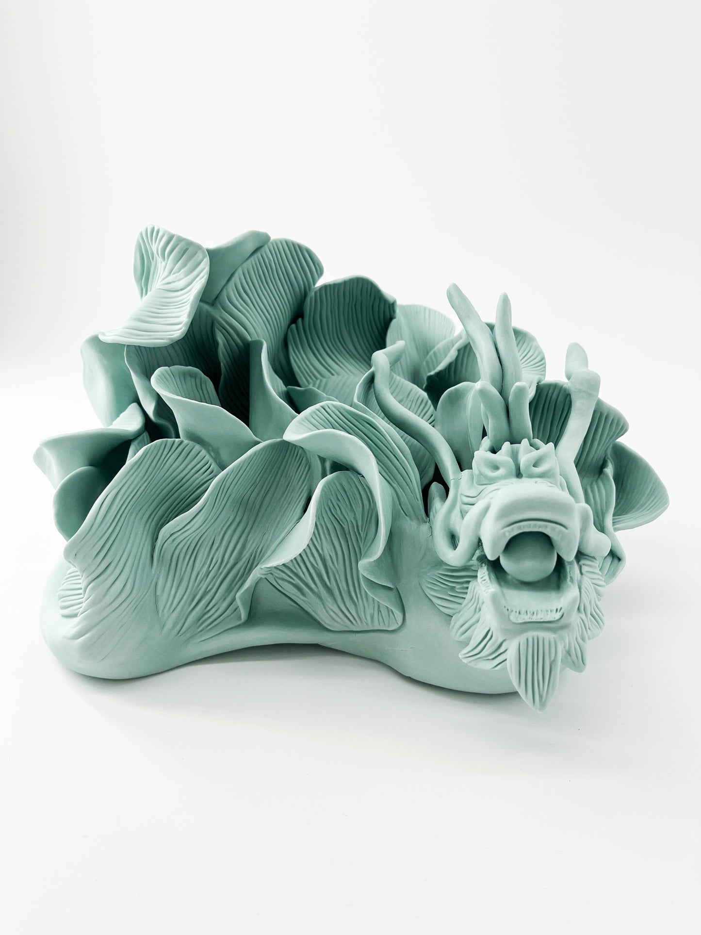Perle de sagesse- Sculpture en porcelaine Céladon- Pièce unique- Sarang Porcelaine