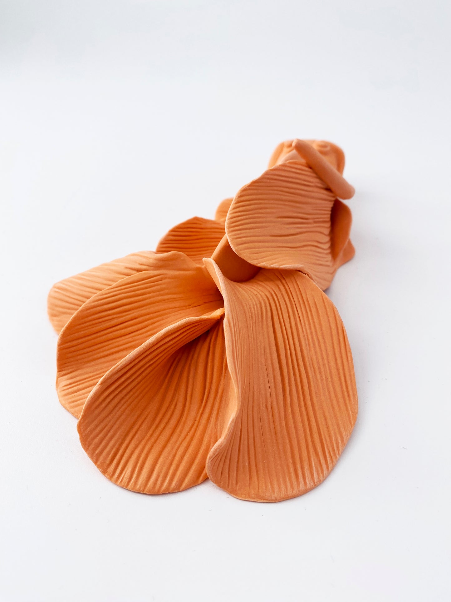 Carpe Orange- Pièce unique en porcelaine - Sarang Porcelaine