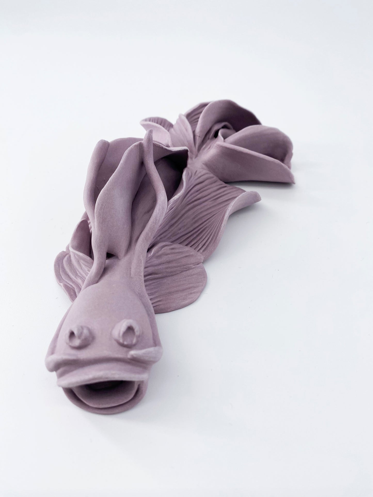 Carpe Glycine- Pièce unique en porcelaine- Sarang Porcelaine