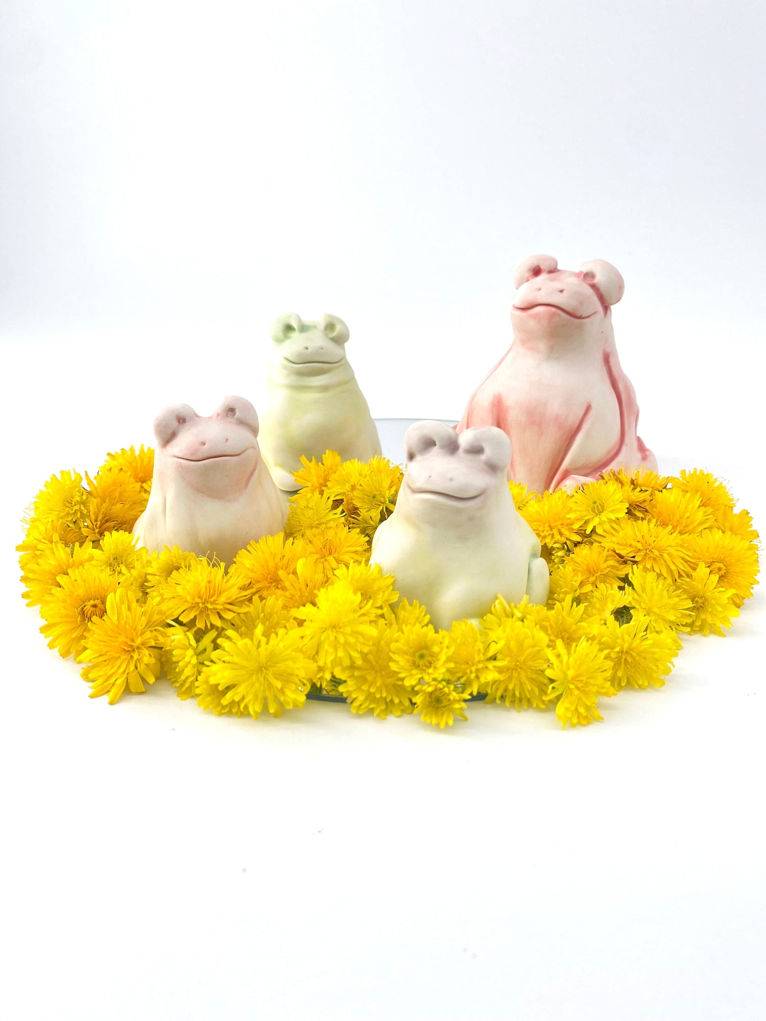 Serenity Frog - Sculptures Grenouilles zen en porcelaine