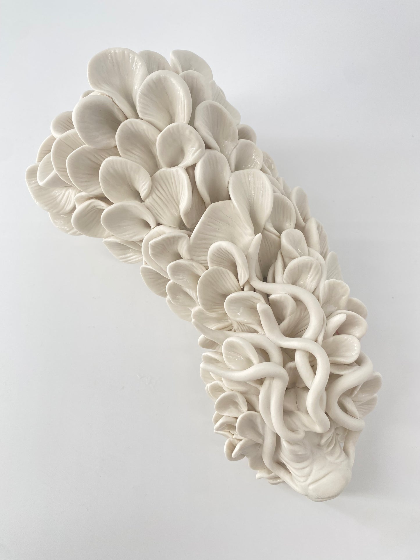 Dragon Nâga Fragment- Pièce unique en porcelaine blanche - Sarang Porcelaine