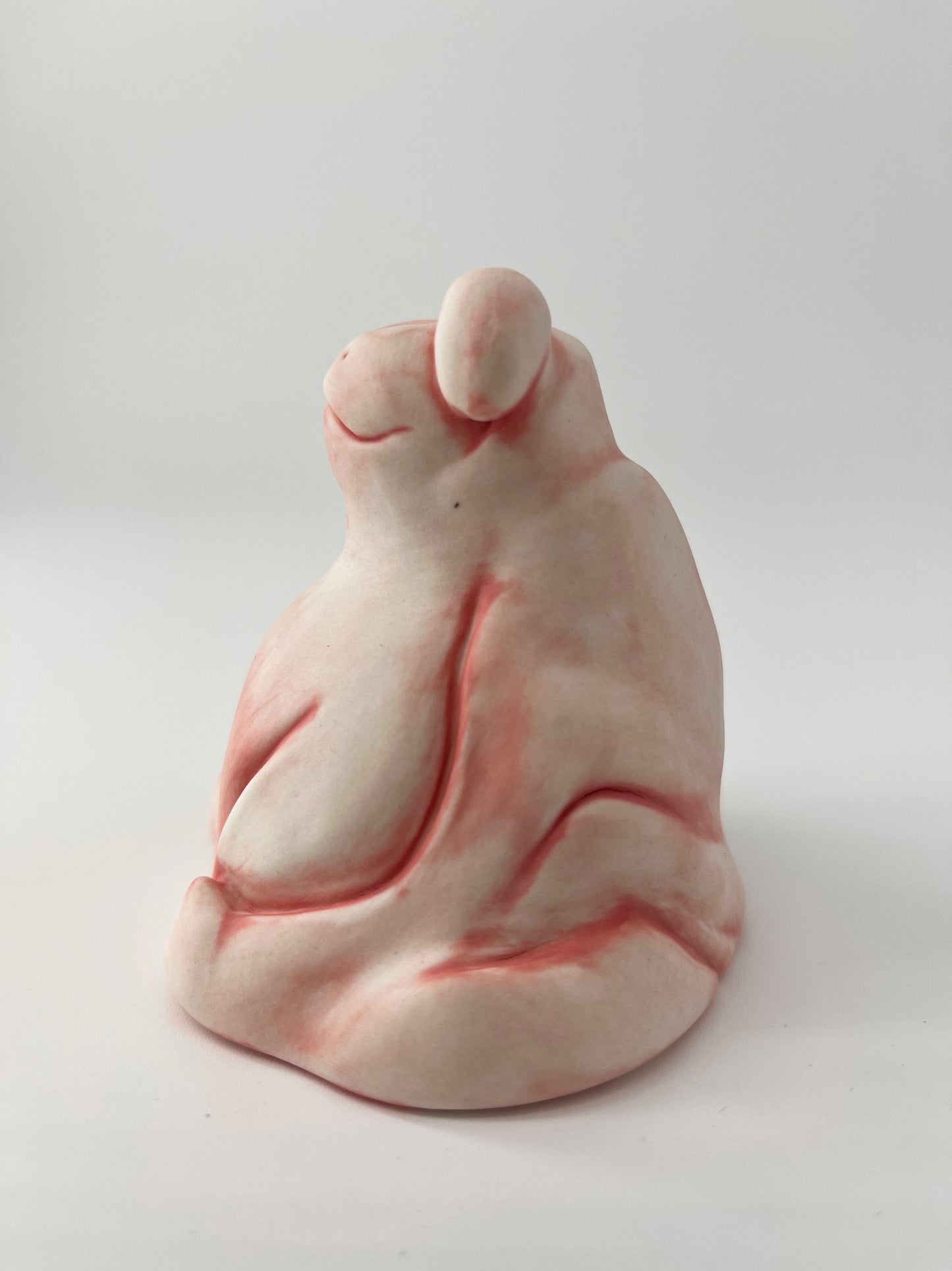 Serenity frog Haru - Sculpture grenouille zen en porcelaine