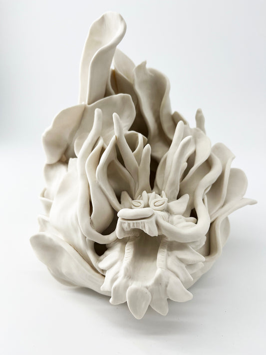 Pure white Dragon – Sculpture en porcelaine- Sarang Porcelaine